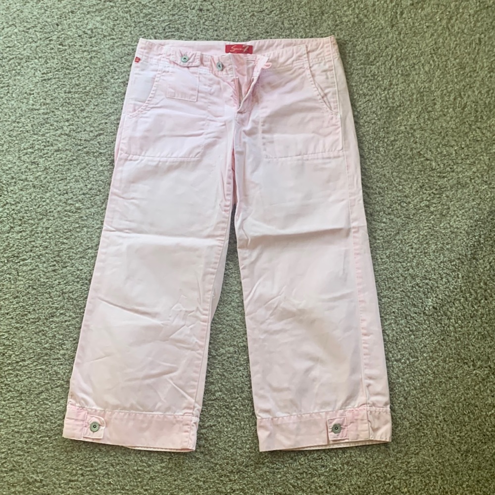 seven capris light pink